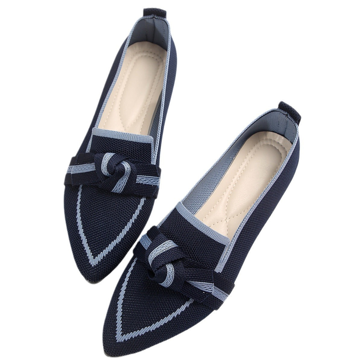 LD mode spitse teen boog platte schoenen