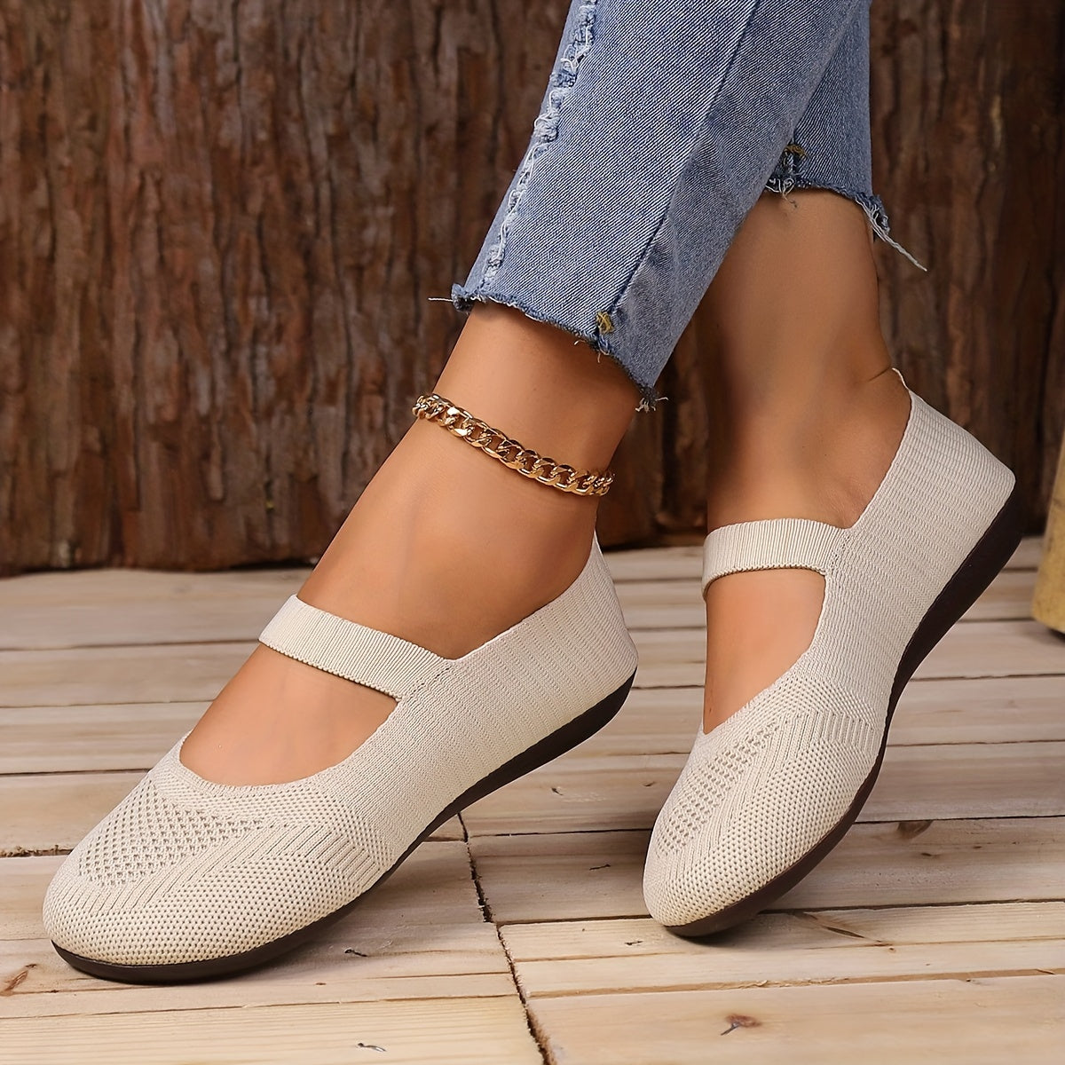 LD | Elegante gebreide flats