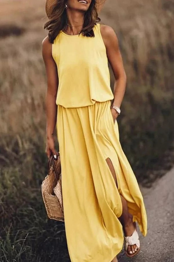 LD | Giselle Los gesneden maxi jurk met split