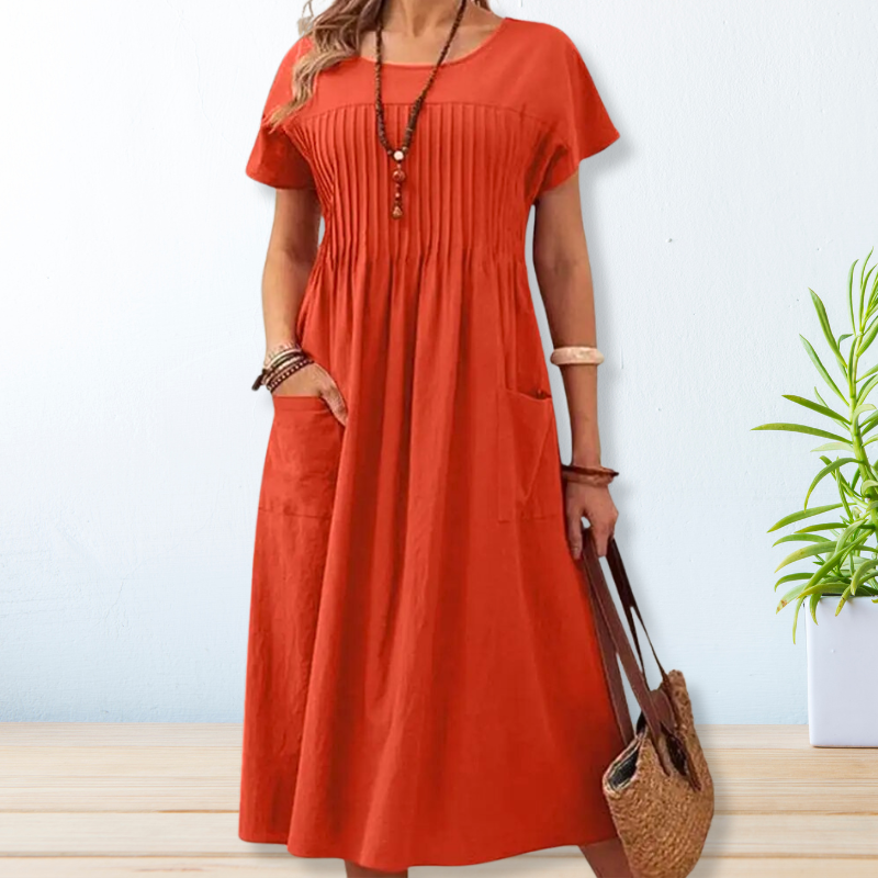 LD | Moeiteloze elegantie midi-jurk