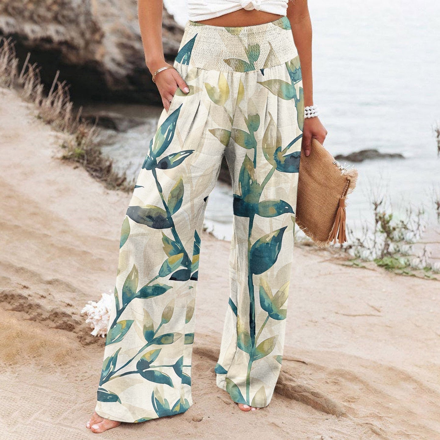 LD | Stijlvolle & comfortabele broek met print