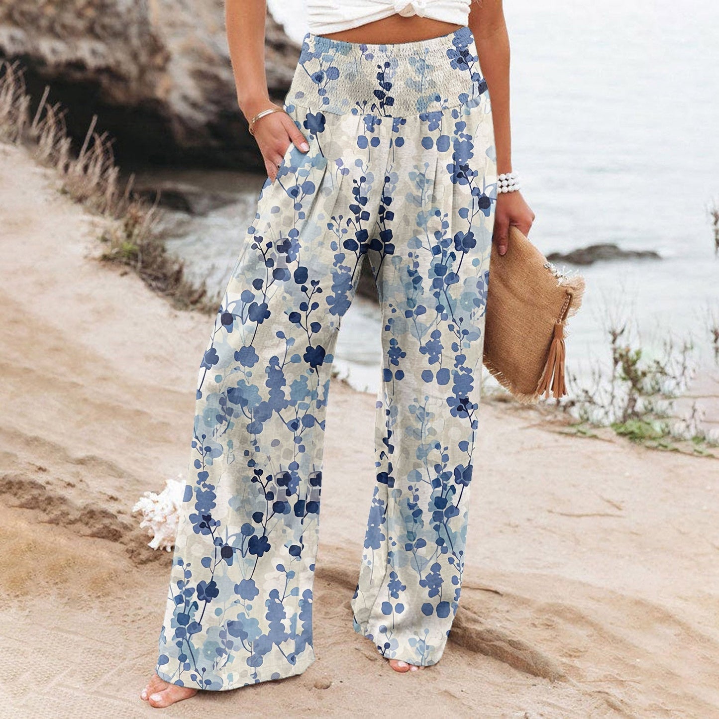 LD | Stijlvolle & comfortabele broek met print