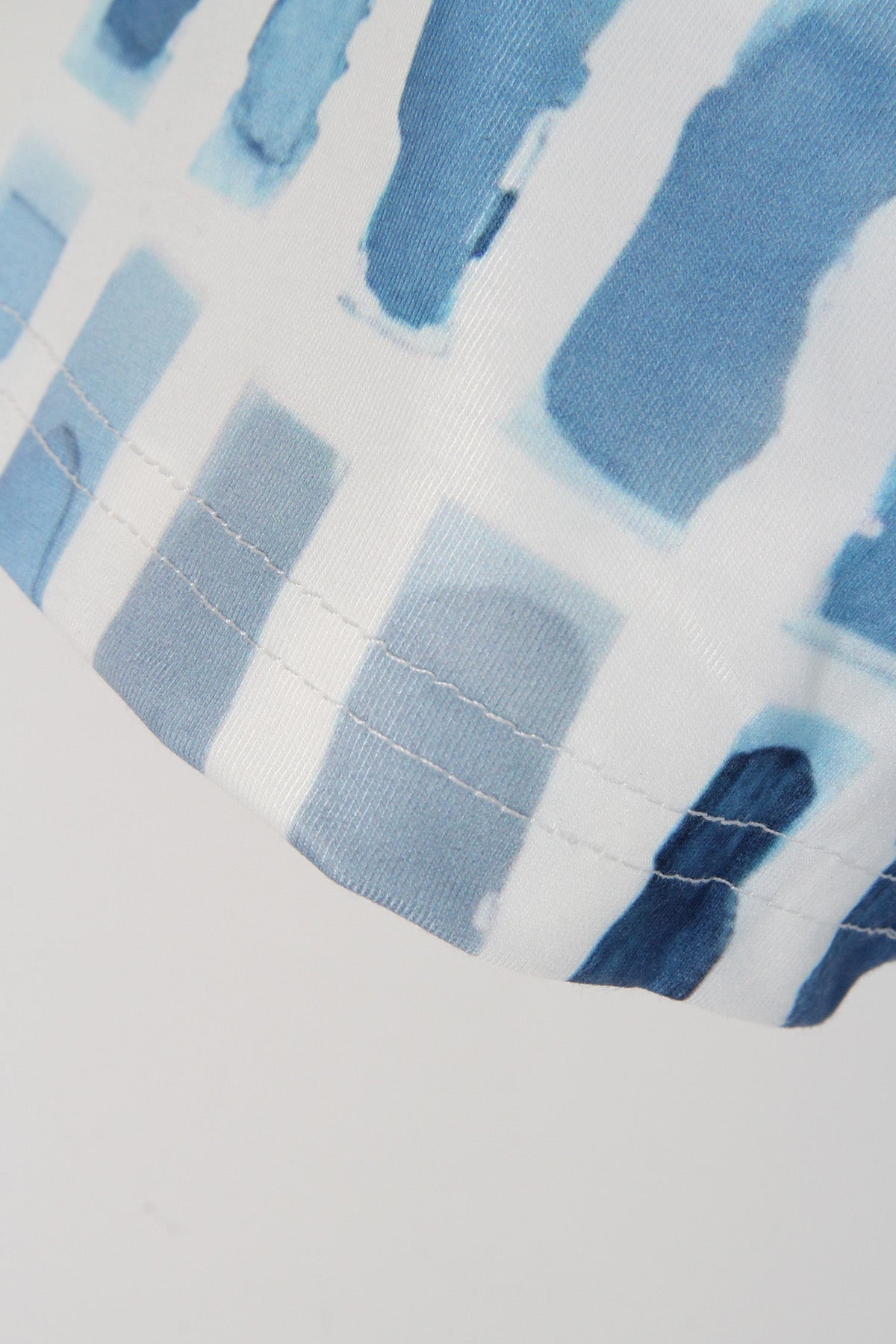 LD | Blauw patroon korte mouw