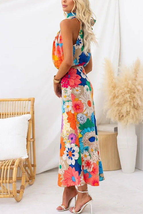 LD | Liora maxi jurk met bloemenprint