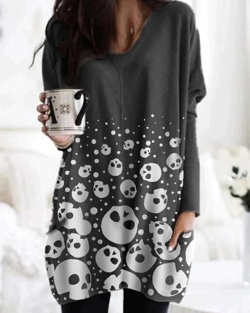 LD | Relaxte trui met chevronprint