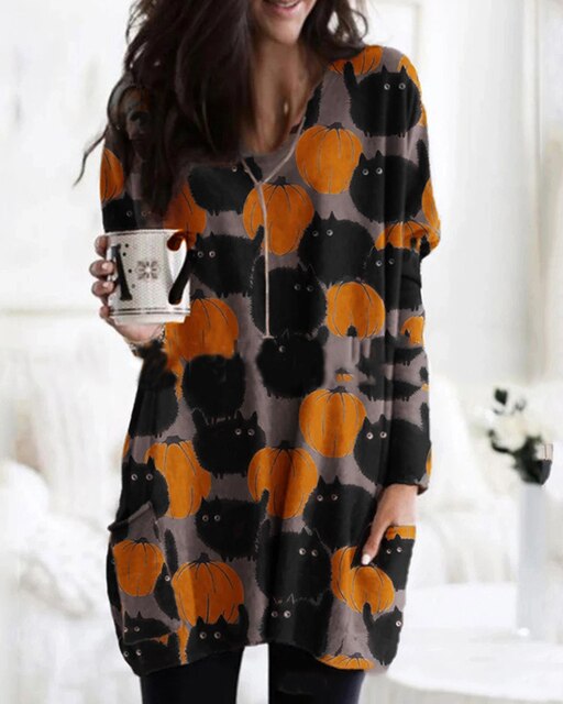 LD | Relaxte trui met chevronprint