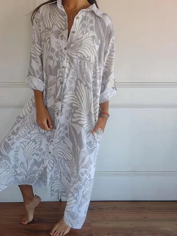 LD | Klassieke vloeiende maxi jurk