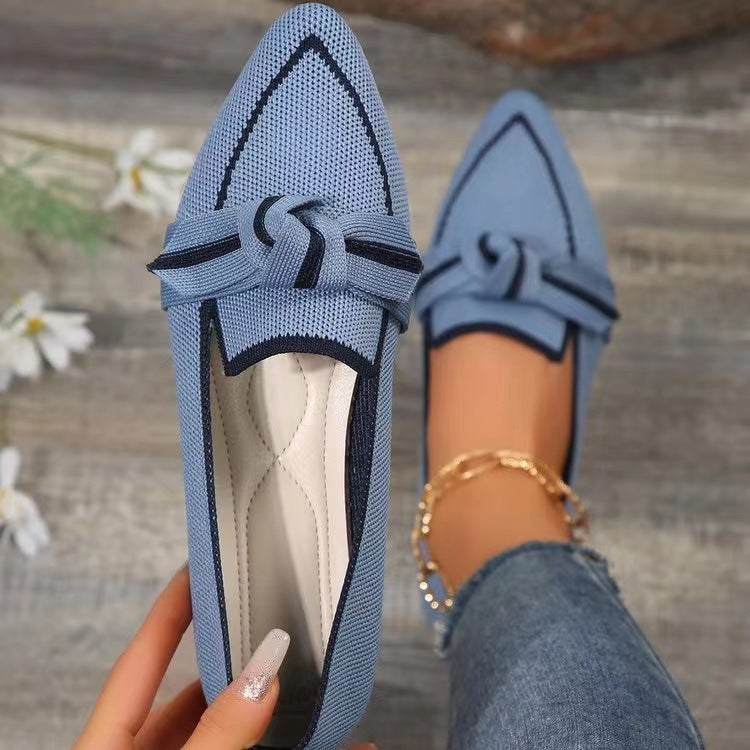 LD mode spitse teen boog platte schoenen