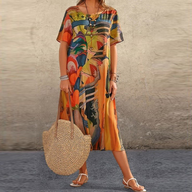 LD | Moeiteloze off-the-shoulder maxi jurk