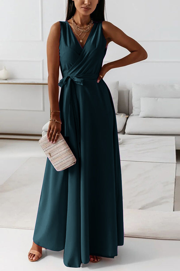 LD | Wrap band maxi jurk