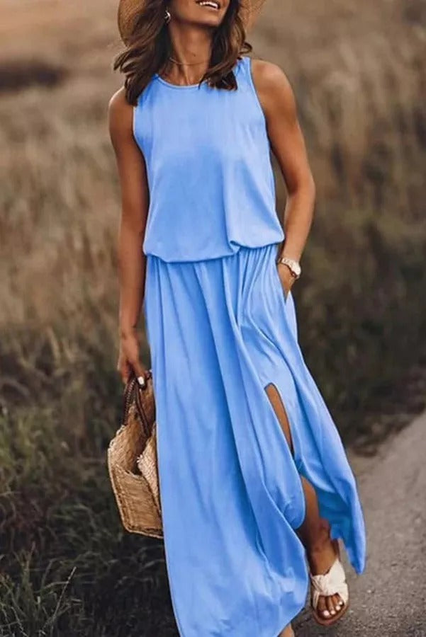 LD | Giselle Los gesneden maxi jurk met split