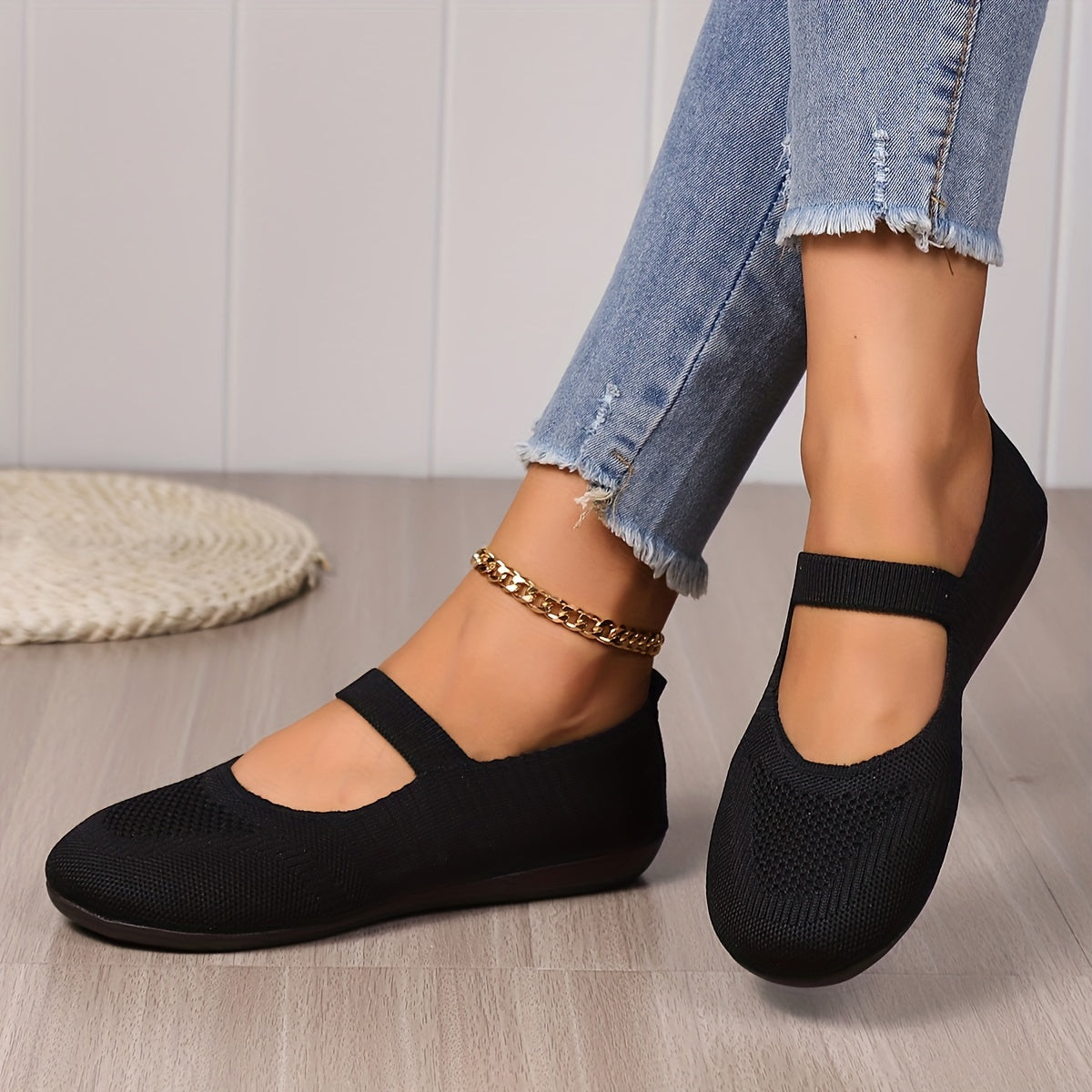 LD | Elegante gebreide flats