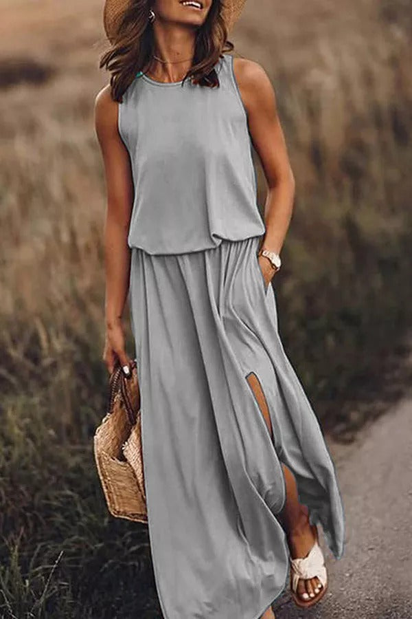 LD | Giselle Los gesneden maxi jurk met split