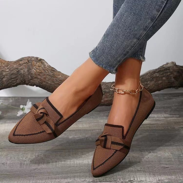 LD mode spitse teen boog platte schoenen
