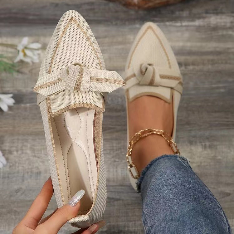 LD mode spitse teen boog platte schoenen