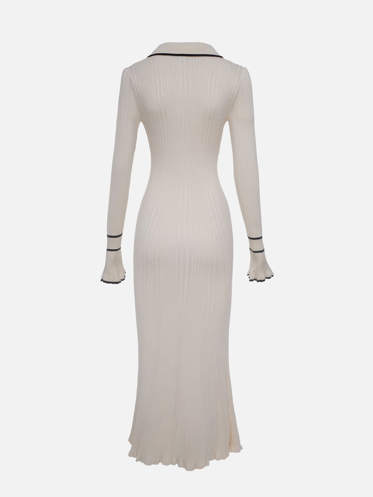 LD | Rib gebreide maxi jurk