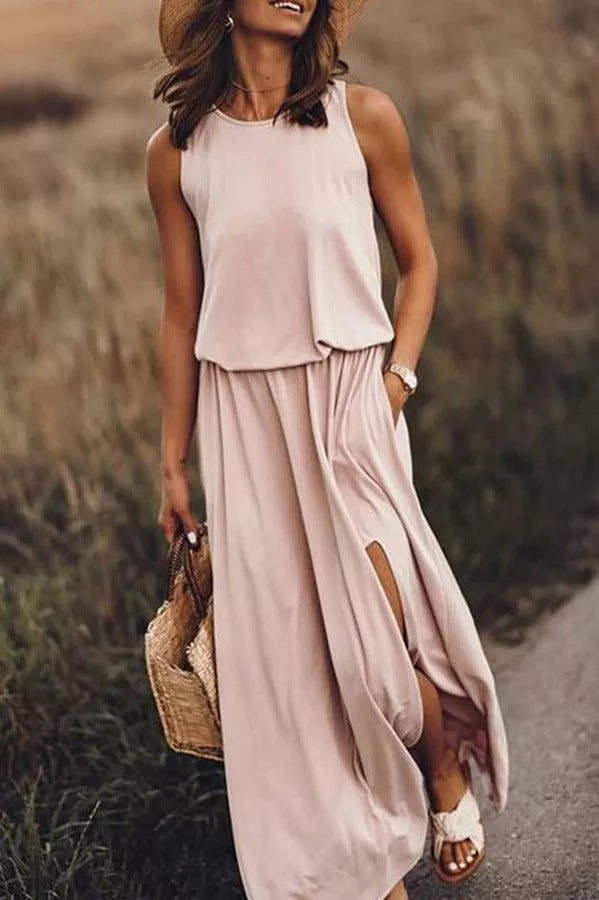 LD | Giselle Los gesneden maxi jurk met split