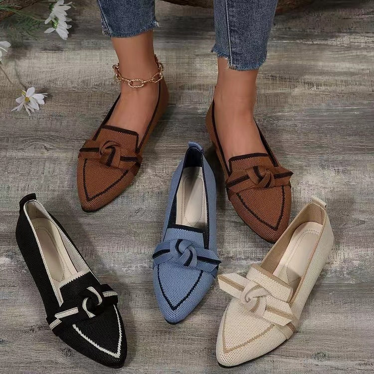 LD mode spitse teen boog platte schoenen
