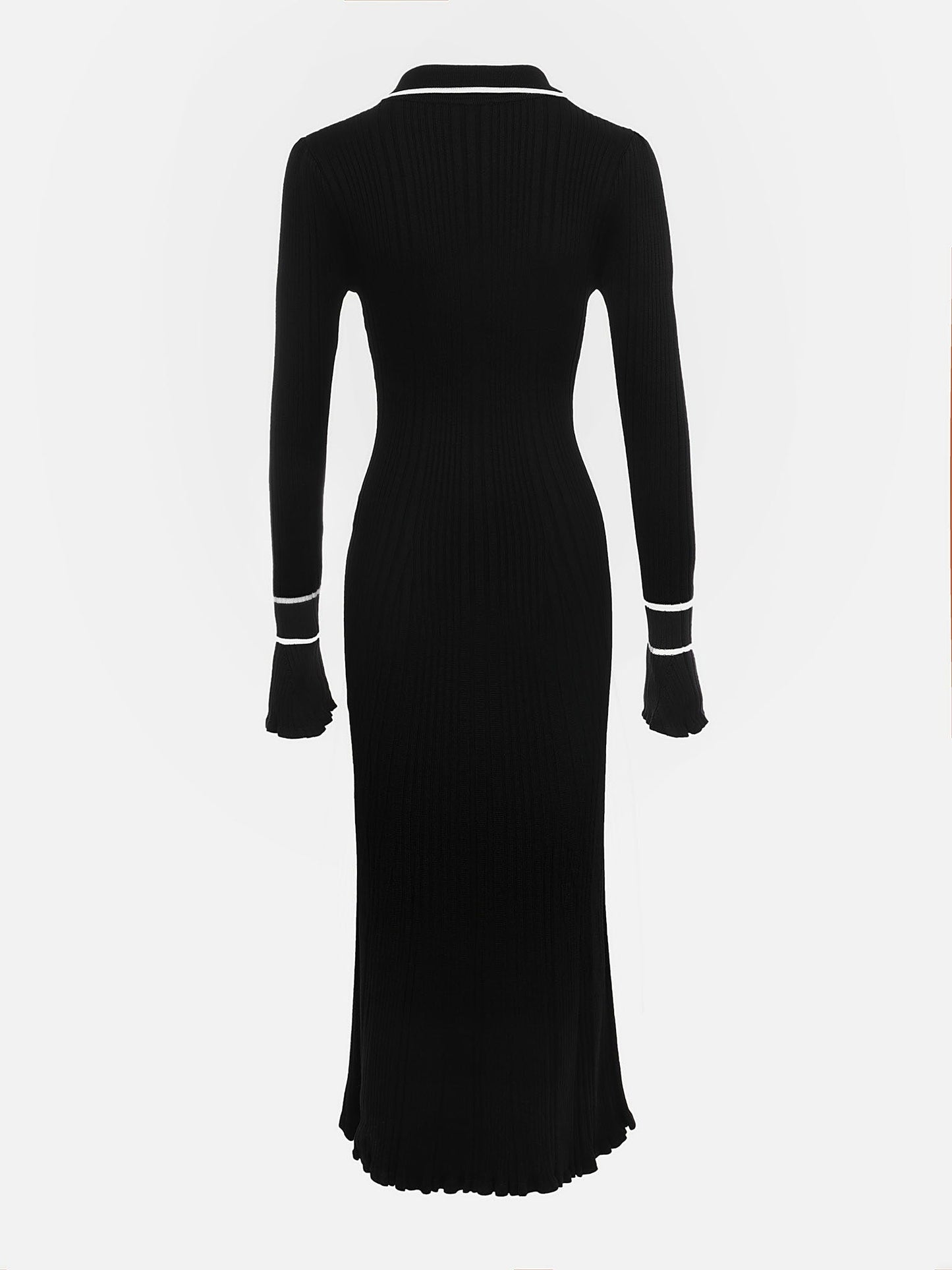 LD | Rib gebreide maxi jurk