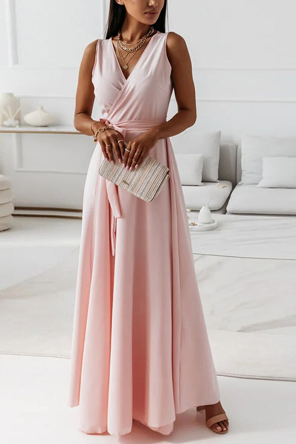 LD | Wrap band maxi jurk