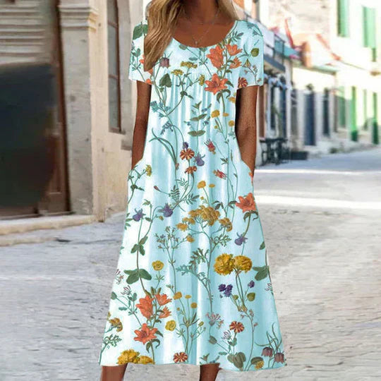 LD | Zomerjurk met boho bloemenpatroon