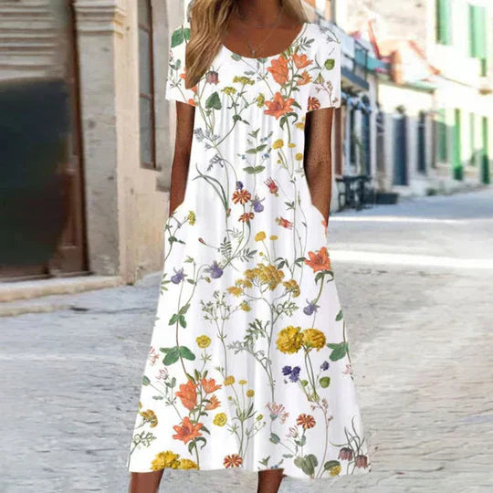 LD | Zomerjurk met boho bloemenpatroon