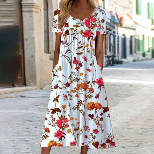 LD | Zomerjurk met boho bloemenpatroon