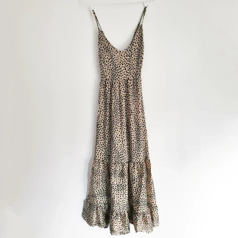 LD | Trendy maxi jurk met luipaardprint