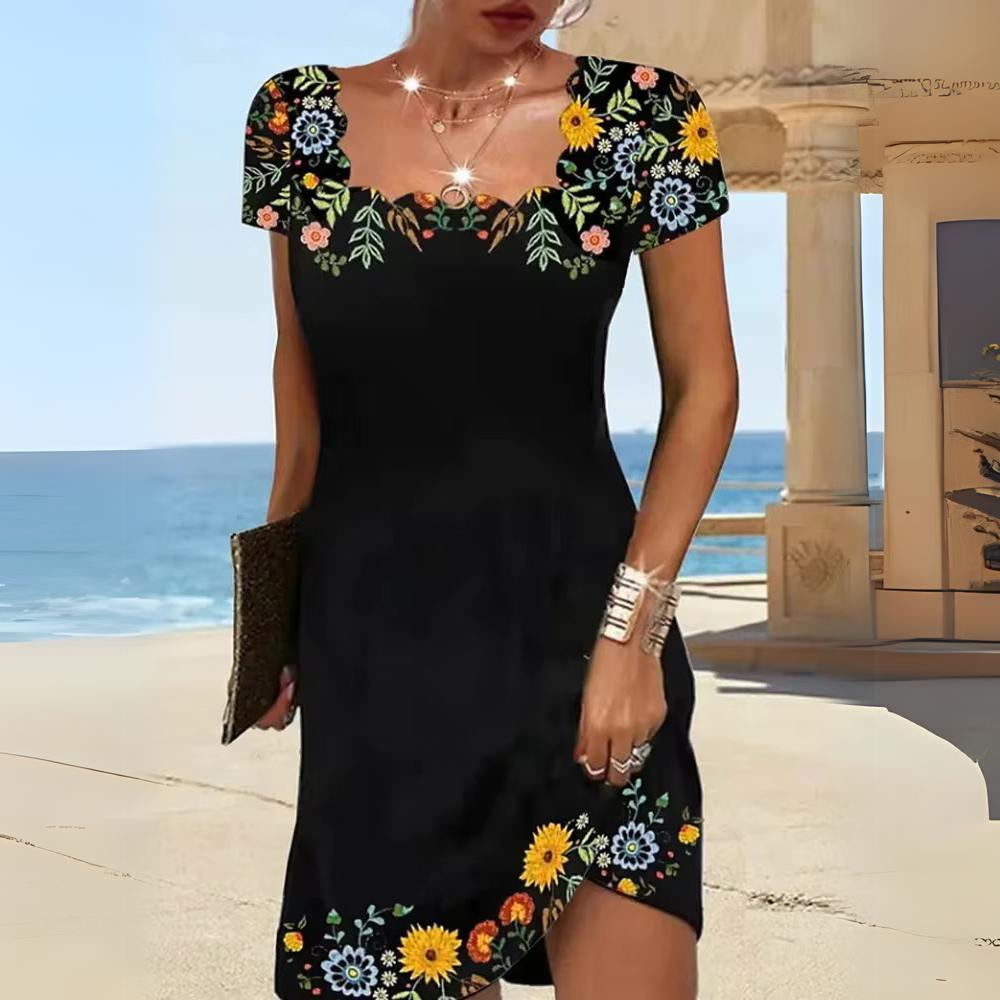 LD | Elegante jurk met print voor vrouwen