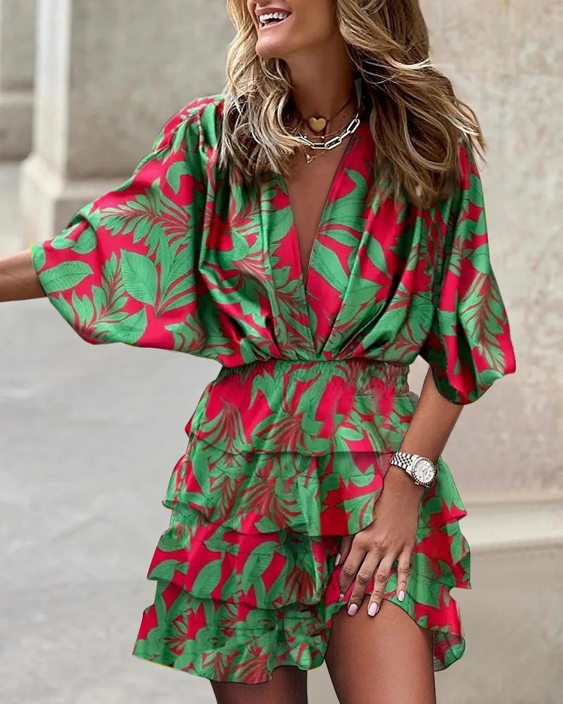 LD | Stijlvolle mini jurk met print