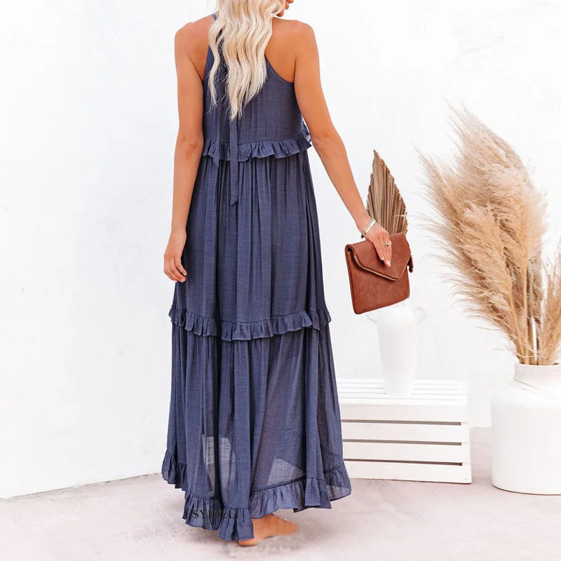 LD | Effortless Ruffle Maxi Dress