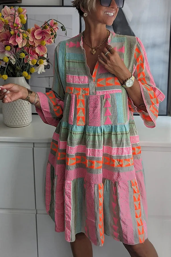 LD | Levendige boho midi jurk