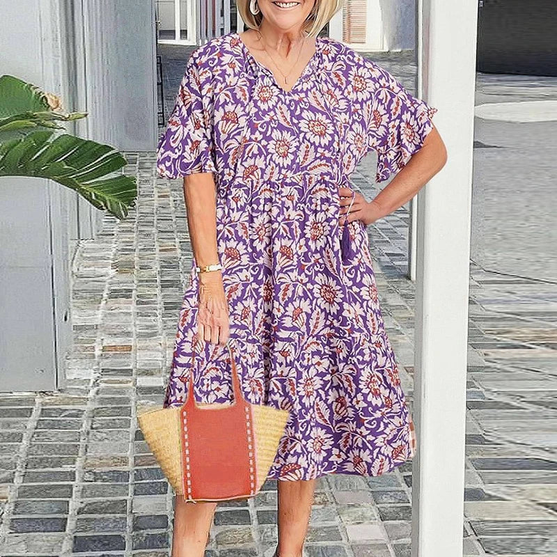LD | Feestelijke zomerjurk, wijd en bohemien stijl