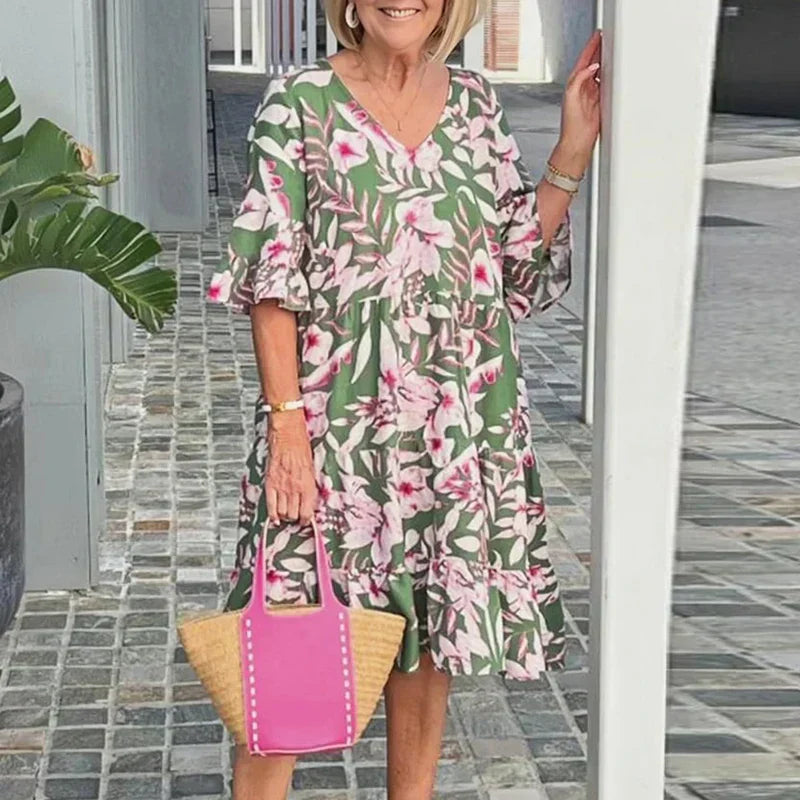 LD | Feestelijke zomerjurk, wijd en bohemien stijl
