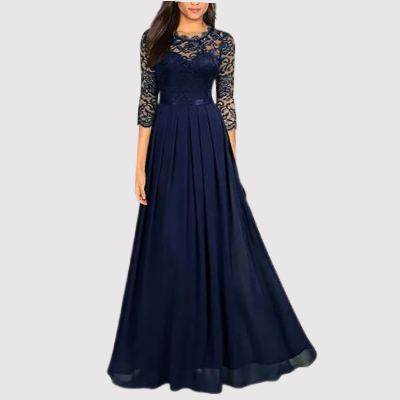 LD | Elegante maxi jurk met kanten details voor elke gelegenheid