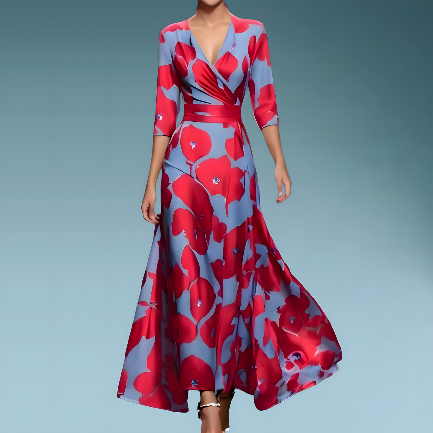 LD | Elegante bloemenjurk voor de portemonnee