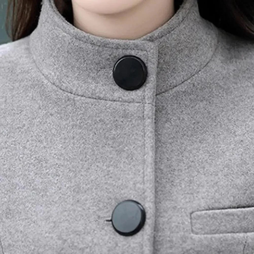 LD | Trenchcoat met één rij knopen en zakken