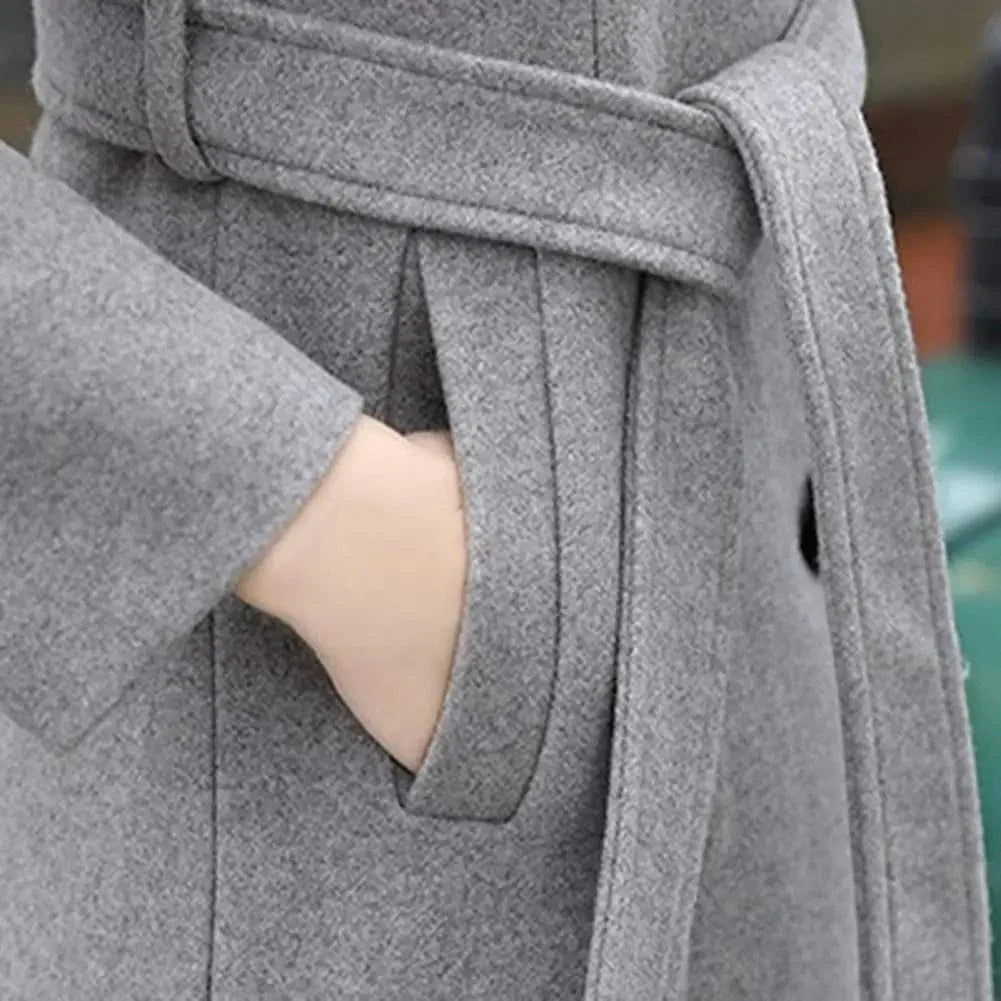 LD | Trenchcoat met één rij knopen en zakken