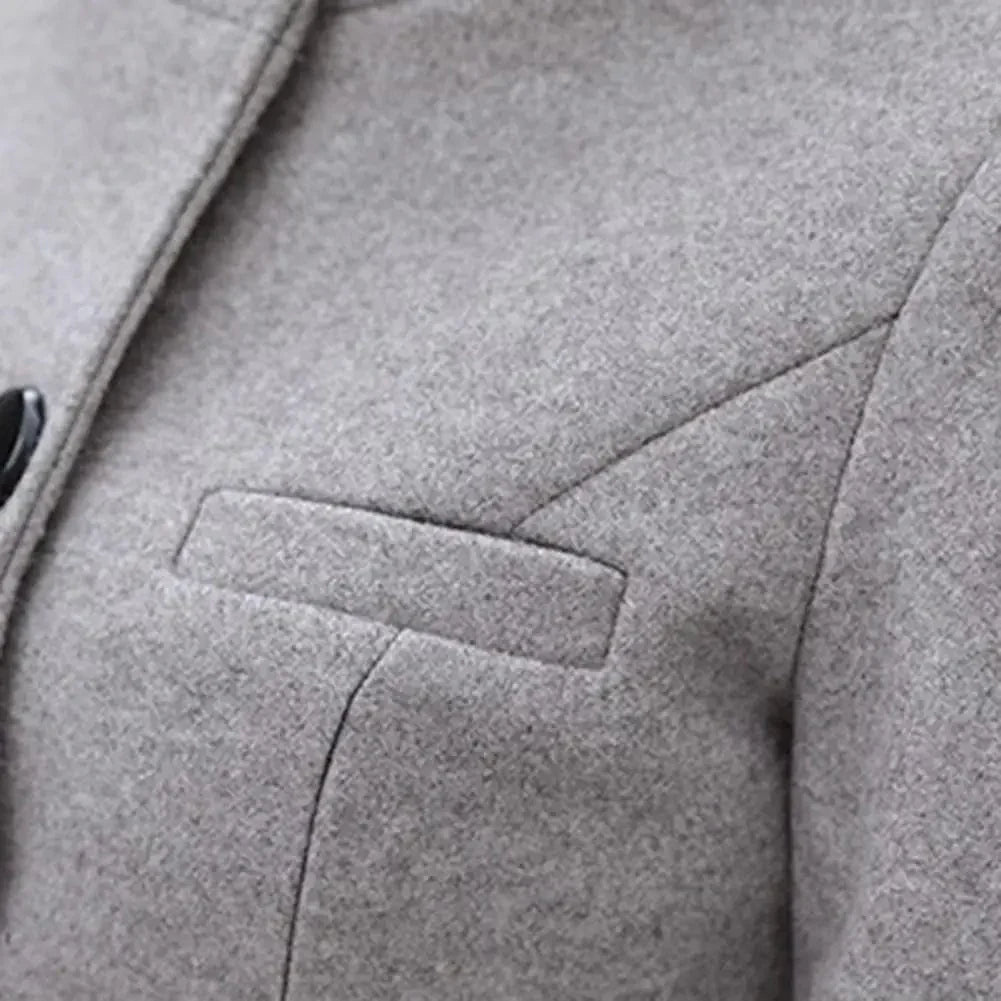 LD | Trenchcoat met één rij knopen en zakken