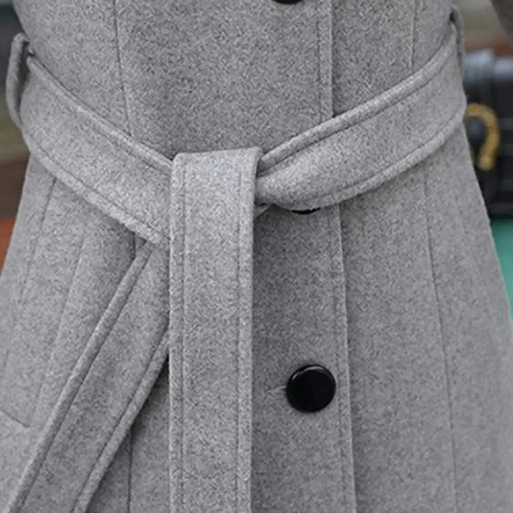 LD | Trenchcoat met één rij knopen en zakken