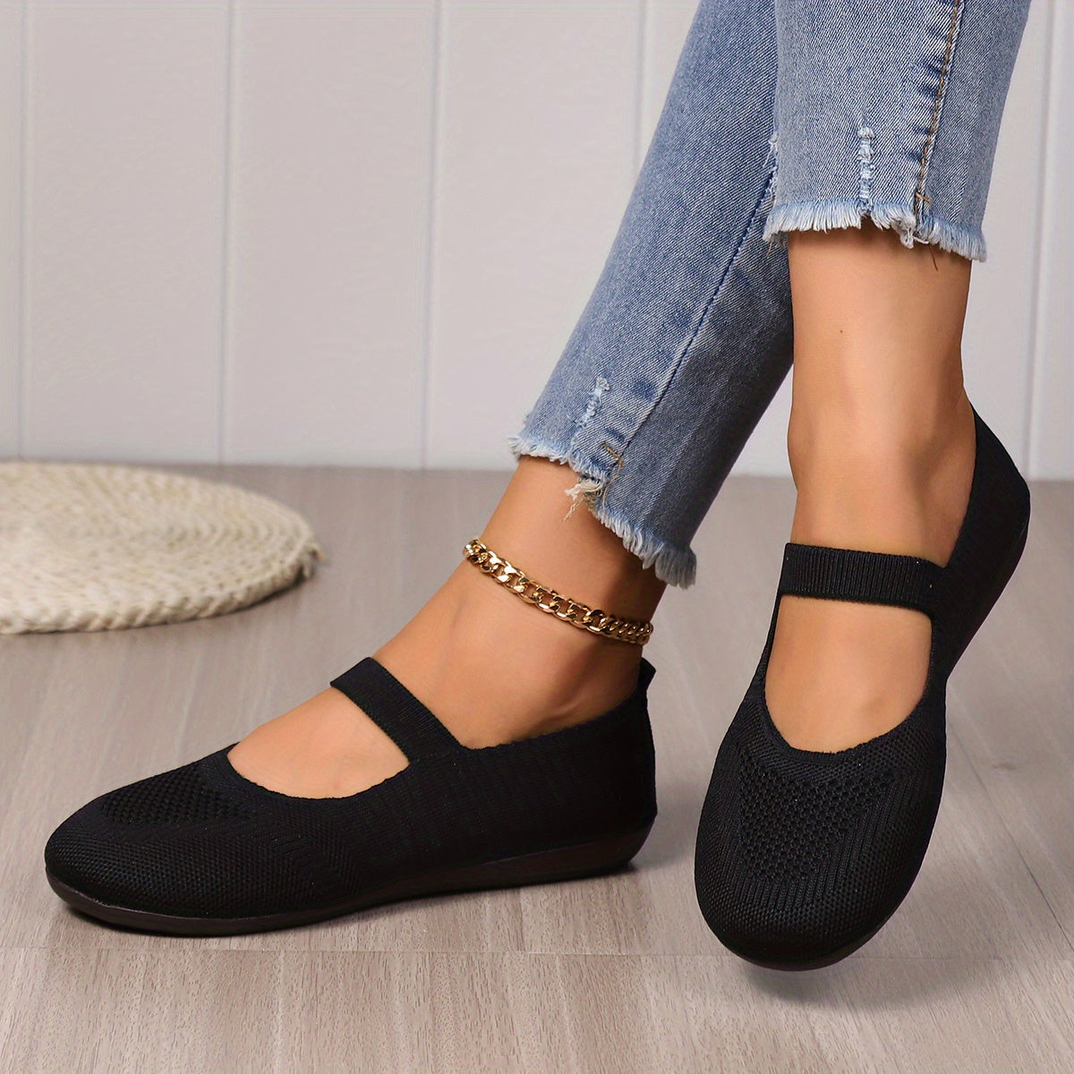 LD | Elegante gebreide flats