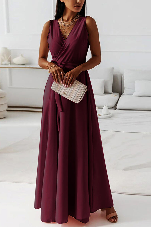 LD | Wrap band maxi jurk
