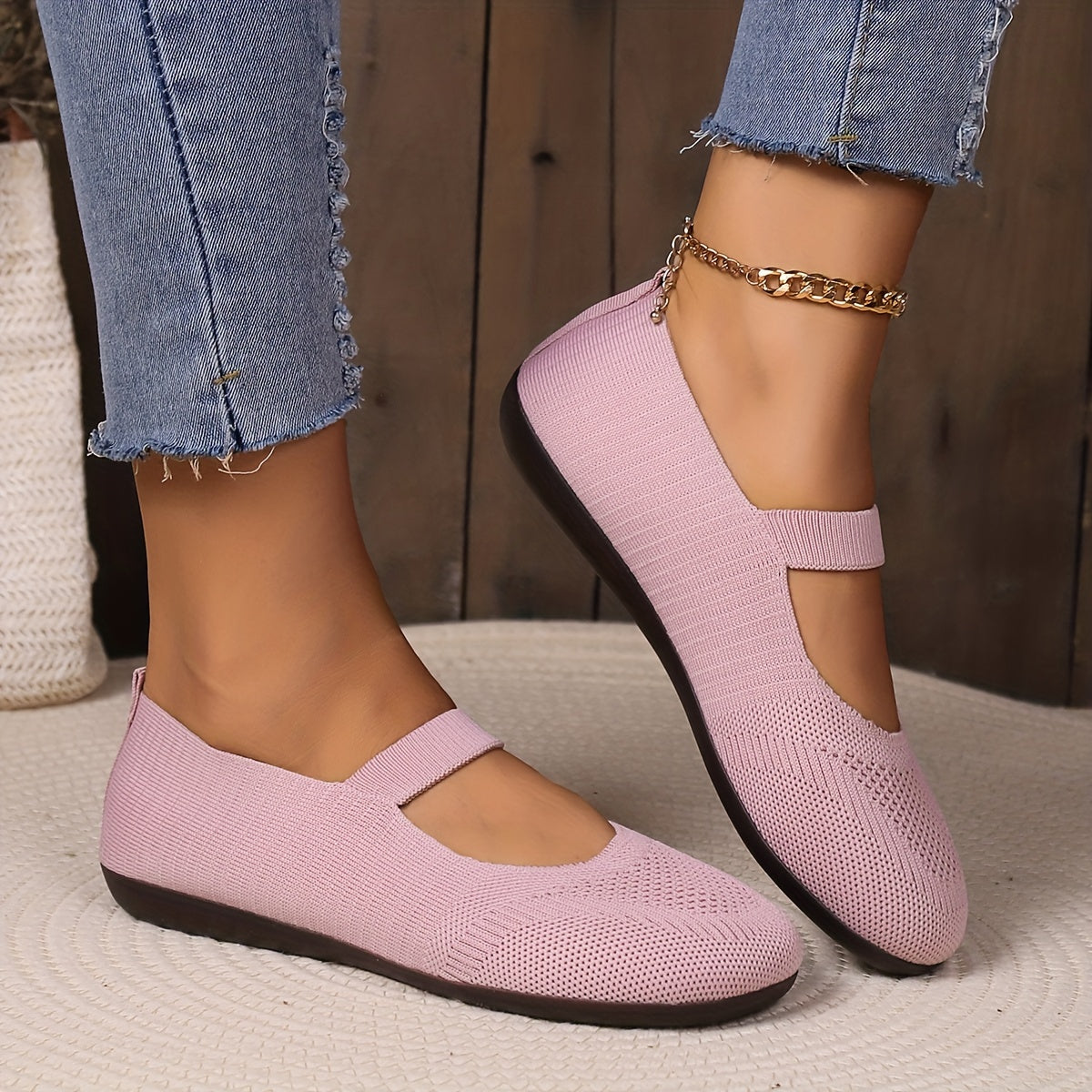 LD | Elegante gebreide flats