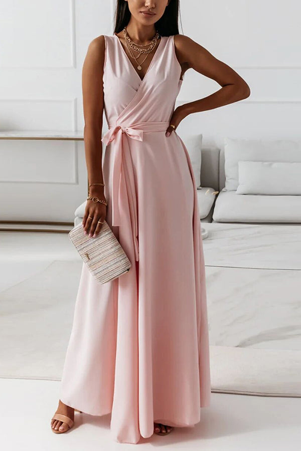 LD | Wrap band maxi jurk