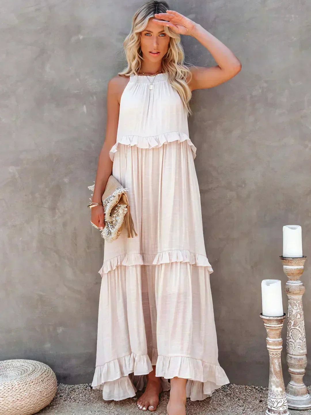 LD | Effortless Ruffle Maxi Dress