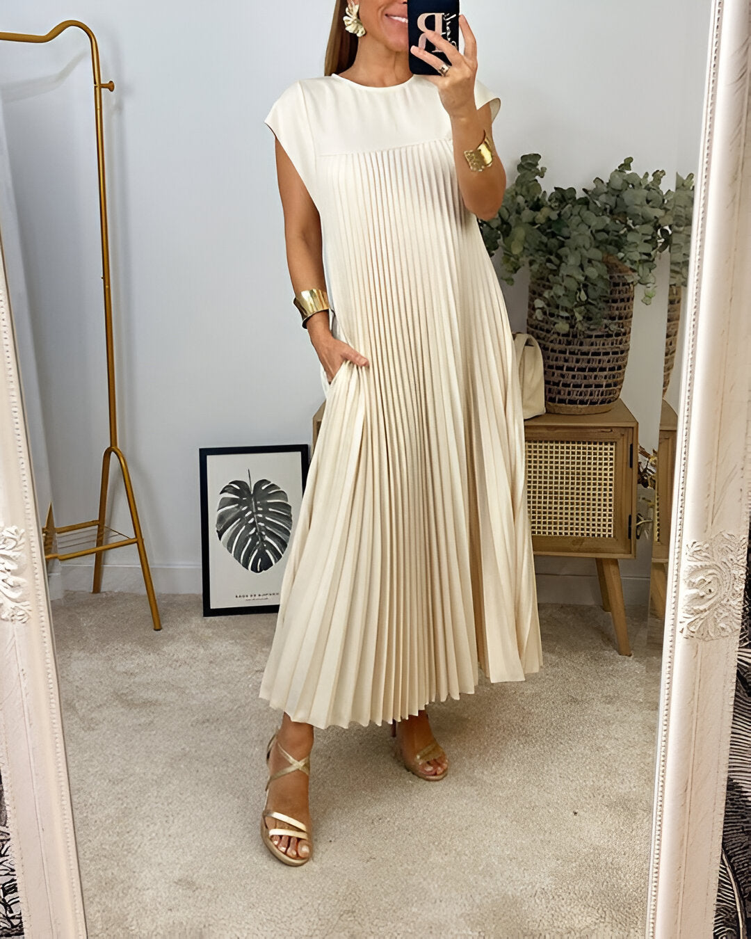 LD | elegante midi-jurk voor vrouwen