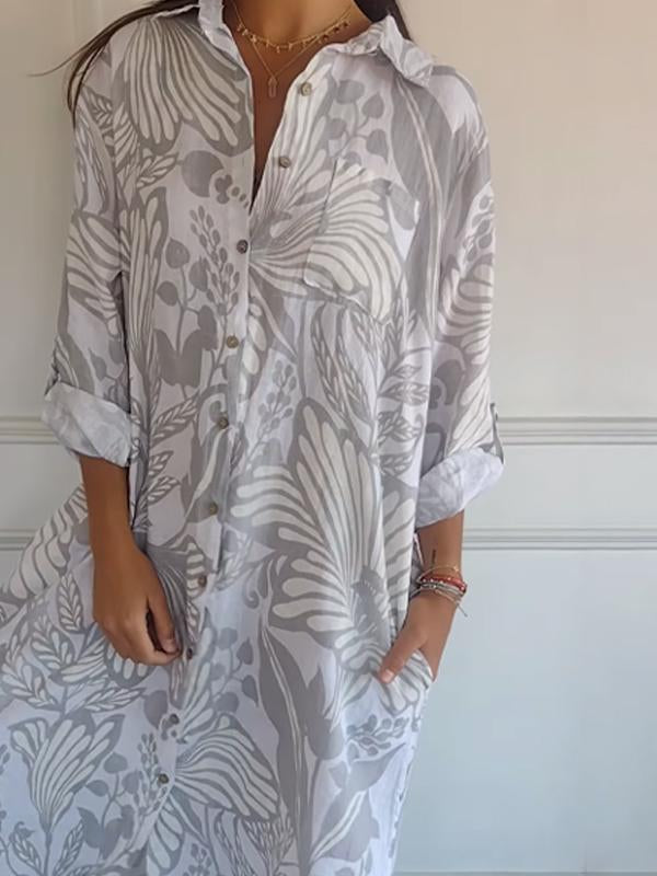 LD | Klassieke vloeiende maxi jurk