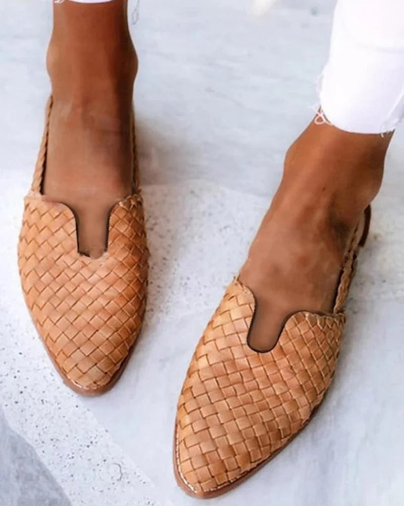 LD | Geweven slip-on flats