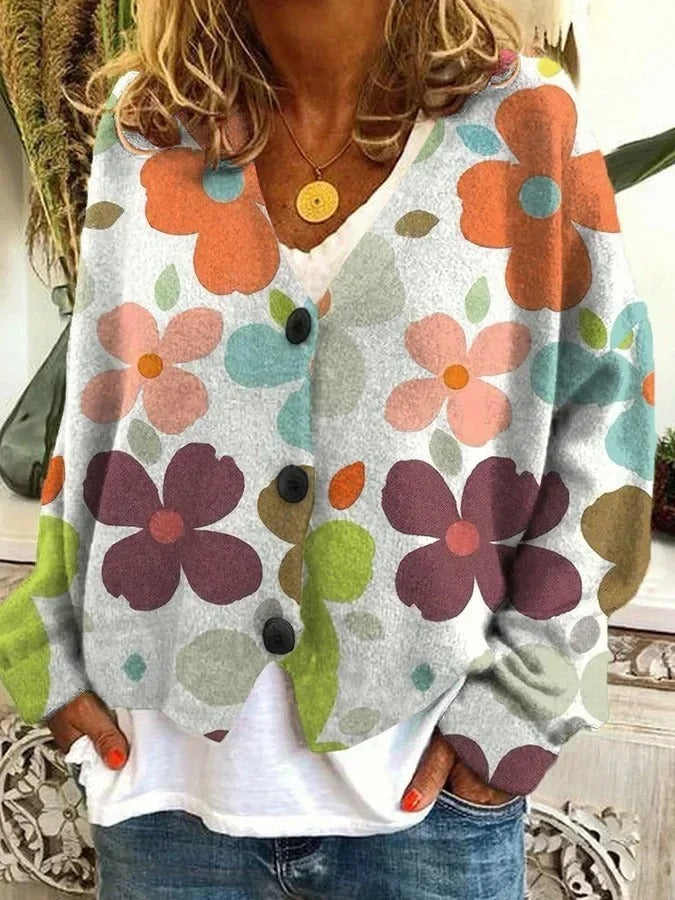 LD | Bedrukt vest met knoopsluiting