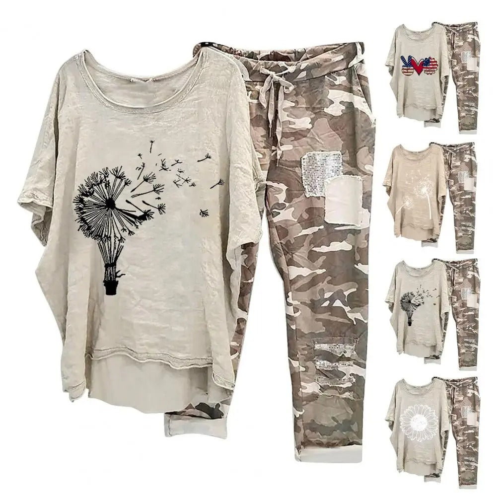 LD | Camouflagekleurige patchwork set